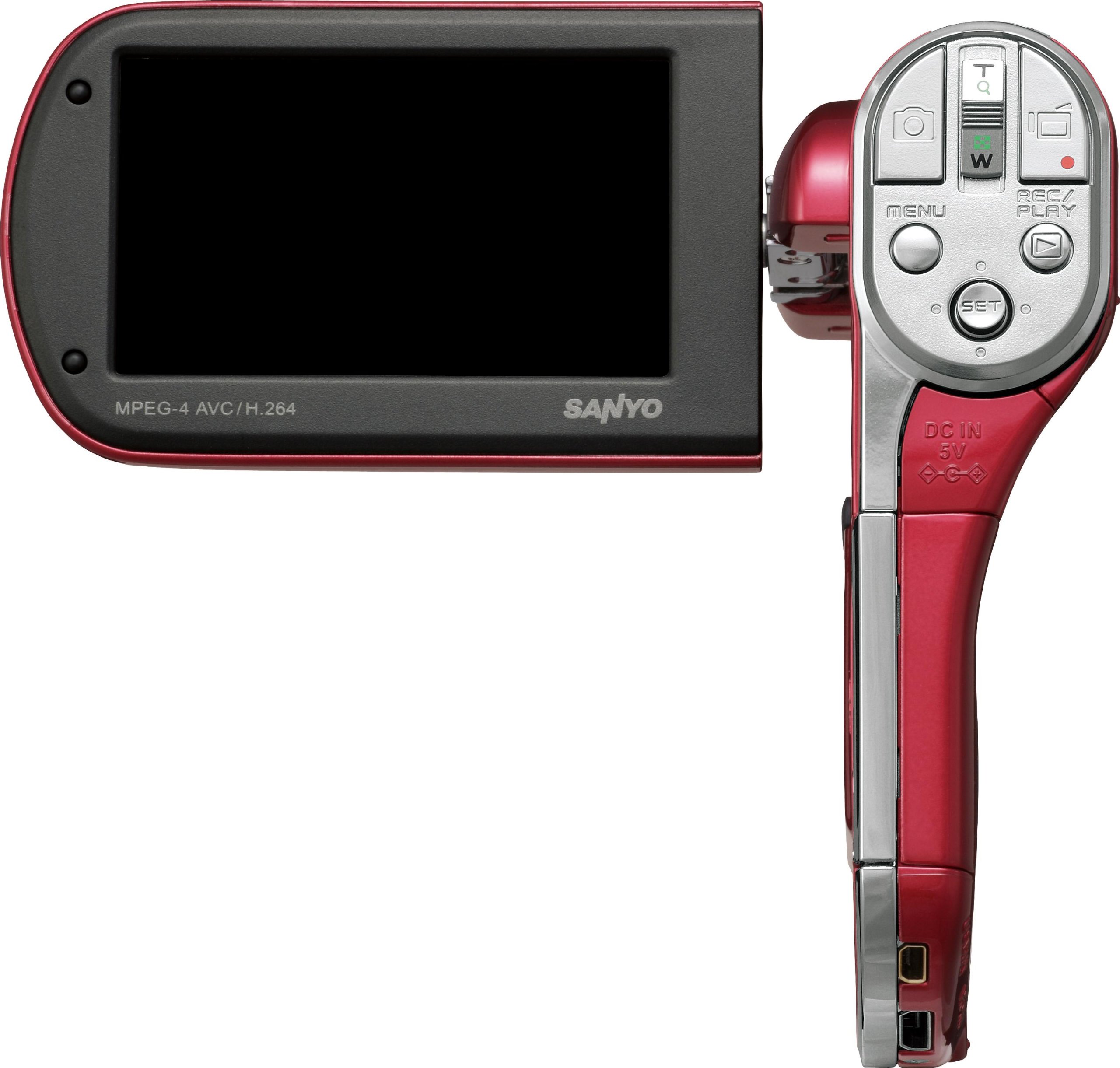 Amazon | SANYO デジタルムービーカメラ Xacti CG100 レッド DMX-CG100